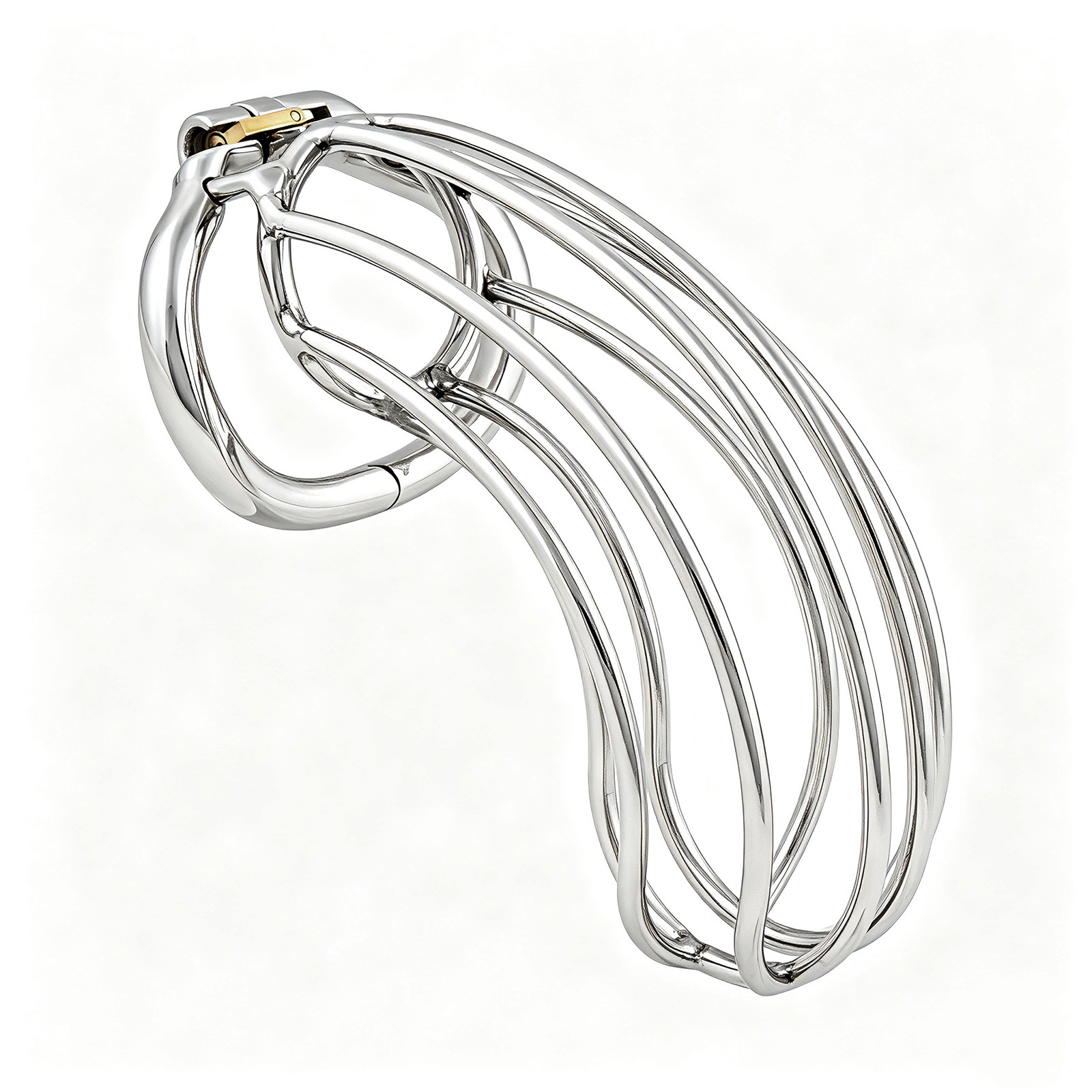 TERNENCE Chastity Device Male Cage Inside Length 5’’ Stainless Steel Long Section Men Chastity Lock