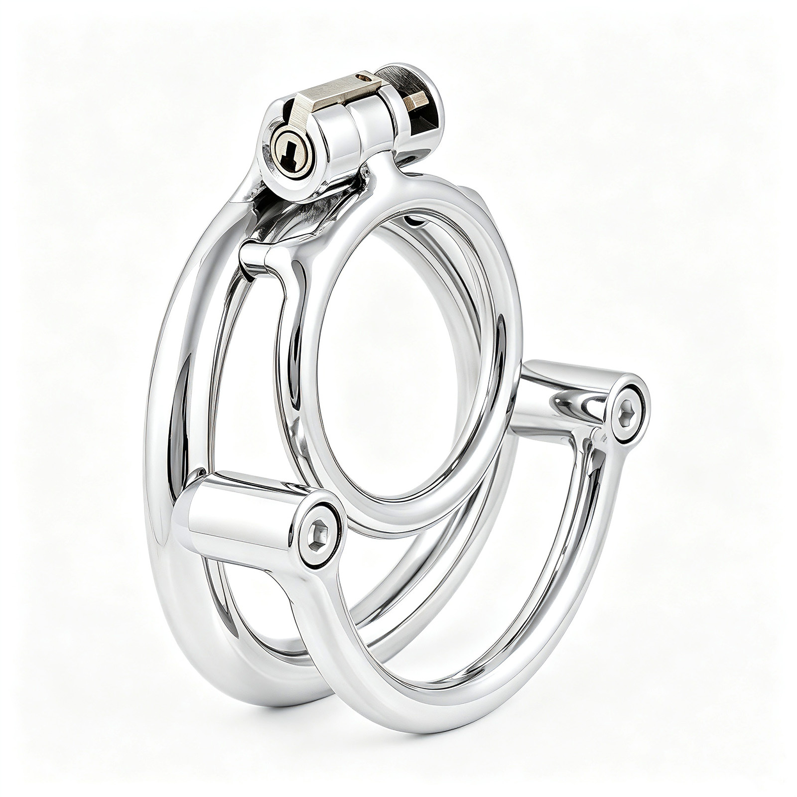 Ternence Male Short Chastity Device Ring Prevent Escape Design Closed Ring Cock Cage Adult Game Sex Toy