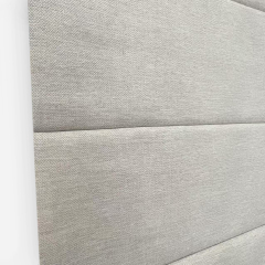 Dew RDE-01 – Double Roman Shade in Wool-Blend Taupe with Sheer Liner for Layered Light Control