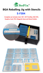 Inter | M1 | M1 Pro | M2 CPU | GPU | PCH , BGA Reballing Stencil, S-F304
