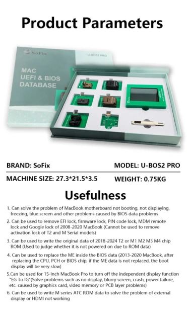U-BOS2 PRO Mac UEFI and BIOS DATABASE Programmer