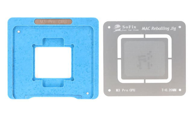 Inter / M1 / M2 / M3 / M4 CPU Reballing Jig with Stencil ,2013-2020 CPU BGA Reballing Kit