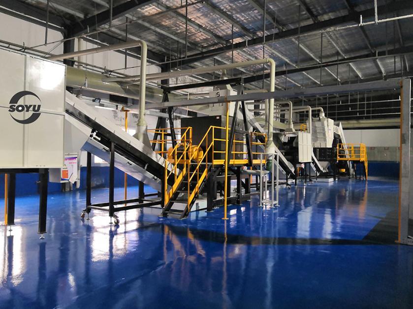 Oil filter crushing&washing&recycling Machine