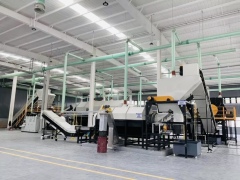 Oil filter crushing&washing&recycling Machine