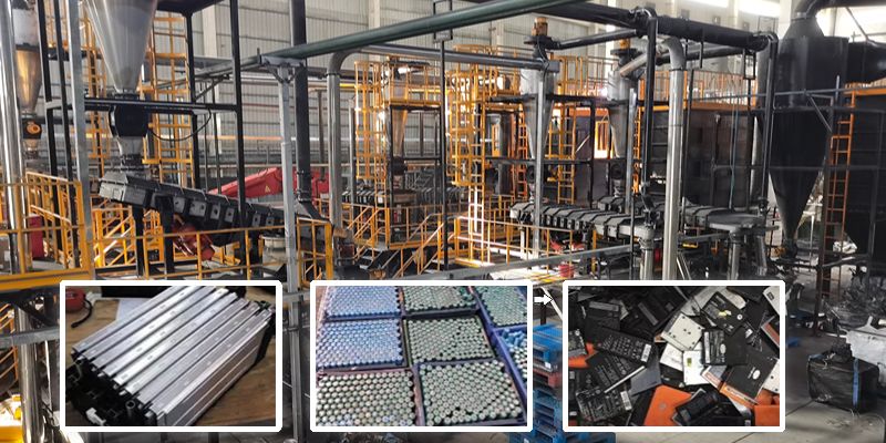 Retired battery recycling plant