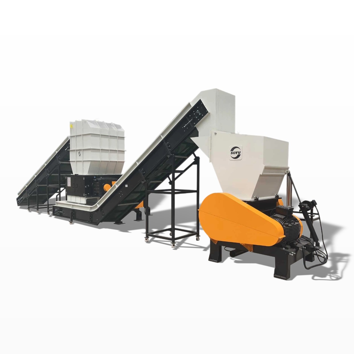 Industrial plastic and plastic lump shredder product image