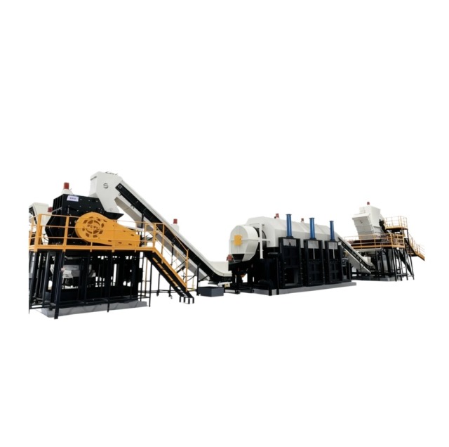 Complete metal recycling line with SOYU hammer mill and magnetic separator
