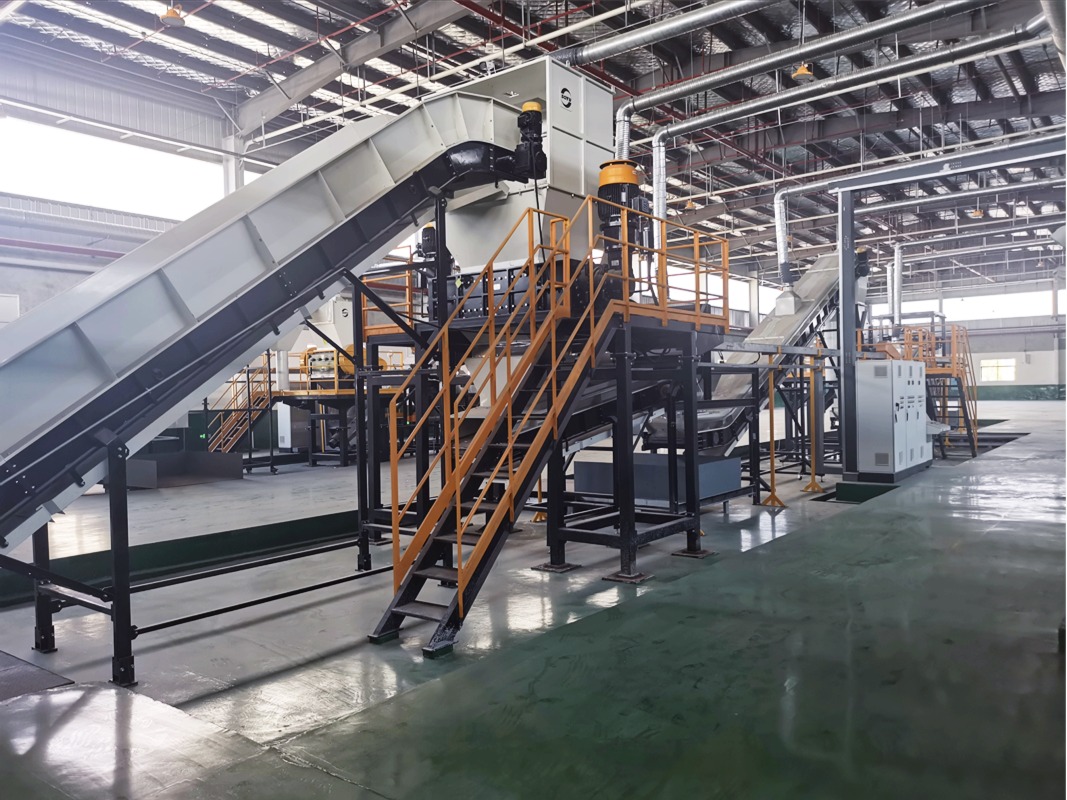 SOYU integrated oil filter recycling line for industrial waste management