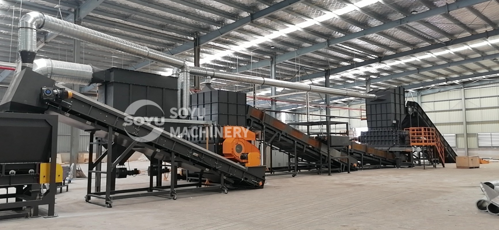 OCC PAPER DRY PULPING & RECYCLING LINE