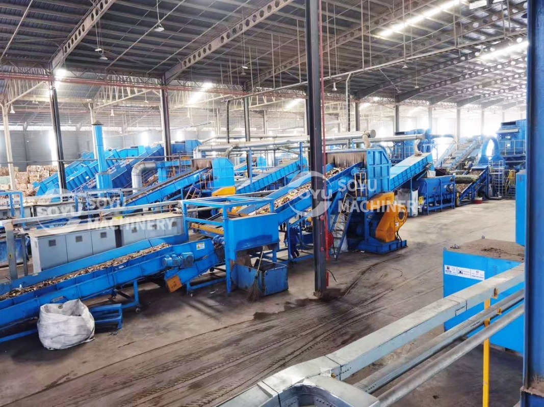 OCC PAPER DRY PULPING & RECYCLING LINE