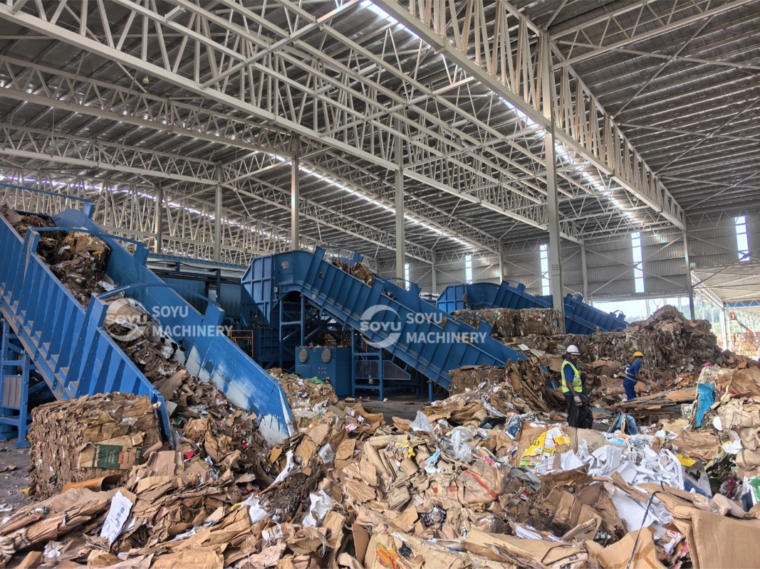 OCC PAPER DRY PULPING & RECYCLING LINE