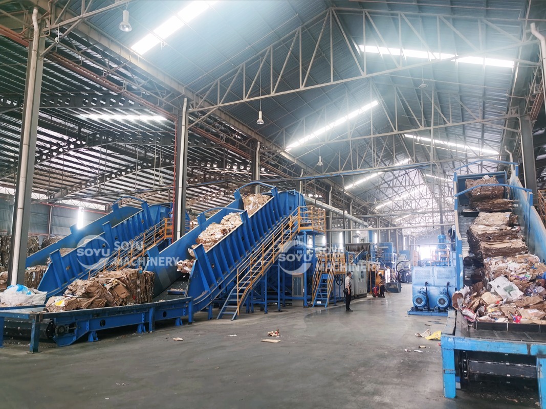 OCC PAPER DRY PULPING & RECYCLING LINE