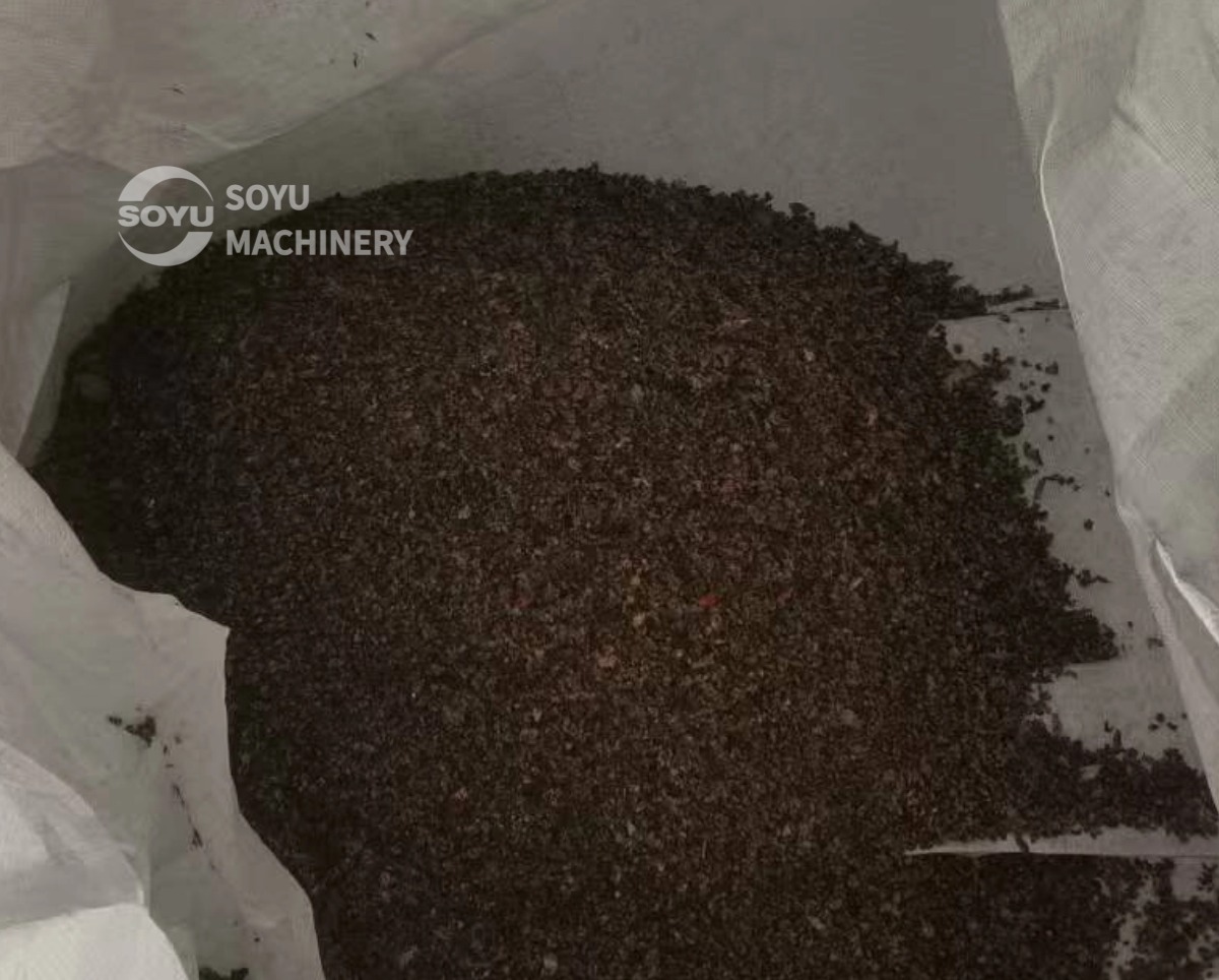 Copper powder recovered from lithium battery recycling