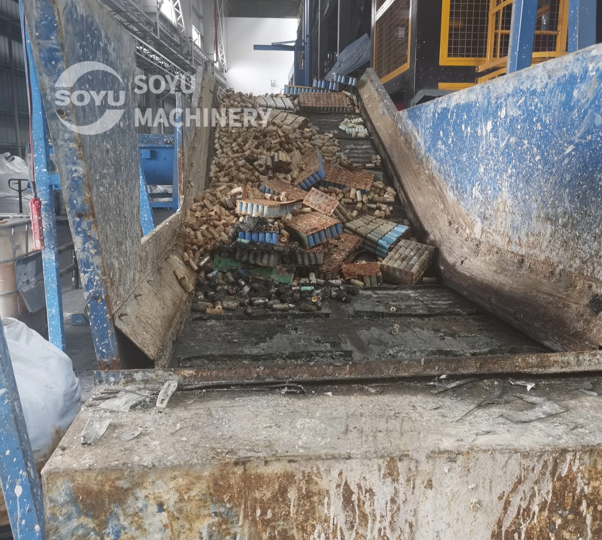 Retired electric vehicle batteries for recycling
