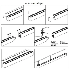 130LM/W Micro Prismatic LED Linear Light System