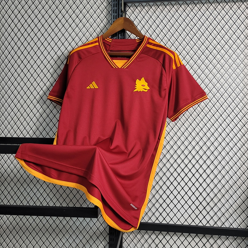 （S-4XL）2023/2024 As Roma Home Soccer Jersey