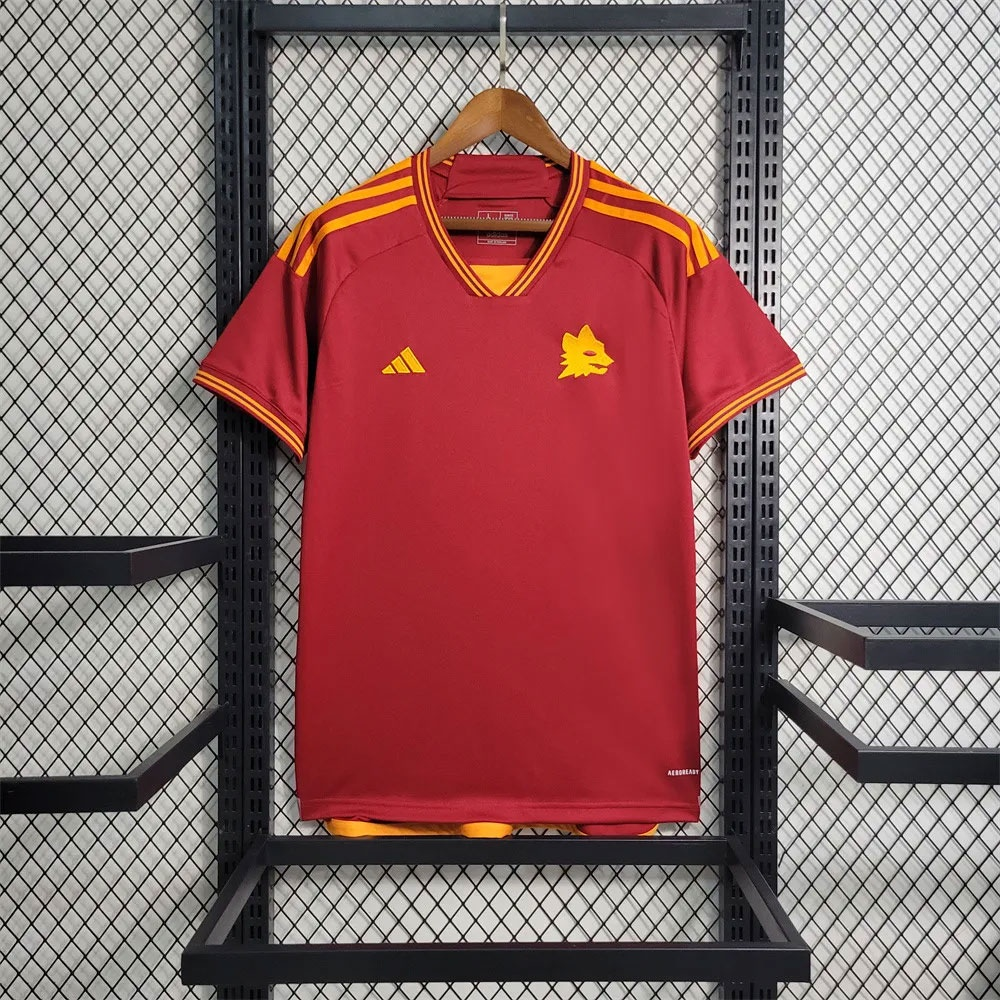 （S-4XL）2023/2024 As Roma Home Soccer Jersey