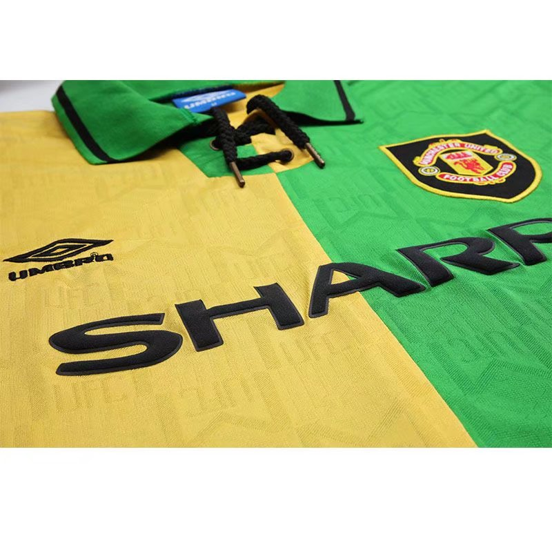 1993 Manchester United Retro Away Long Sleeved Soccer Jersey