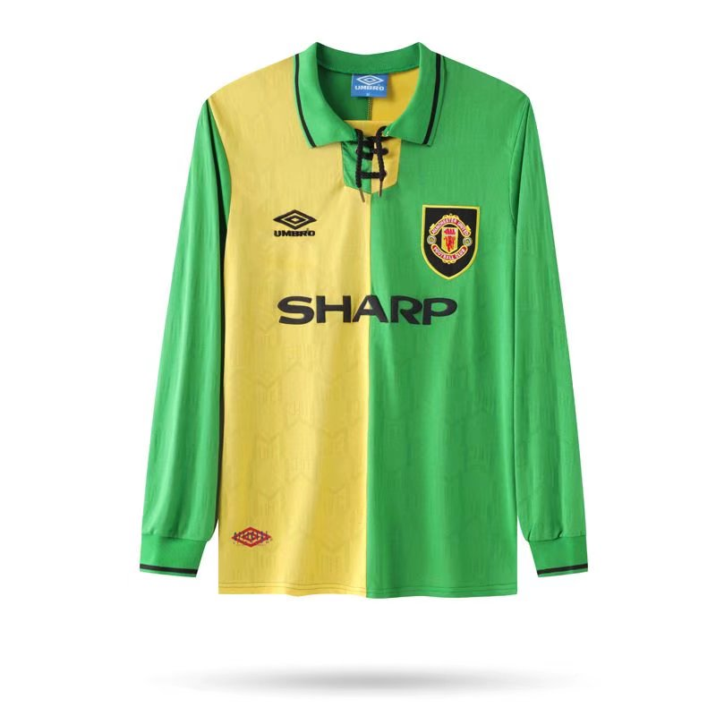 1993 Manchester United Retro Away Long Sleeved Soccer Jersey