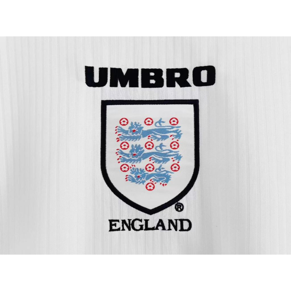 1998 England Retro Home Soccer Jersey