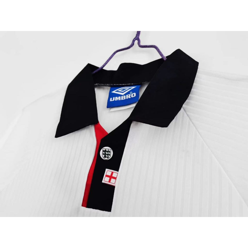 1998 England Retro Home Soccer Jersey