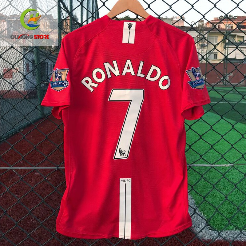 2007/2008 Manchester United Retro Home Soccer Jersey