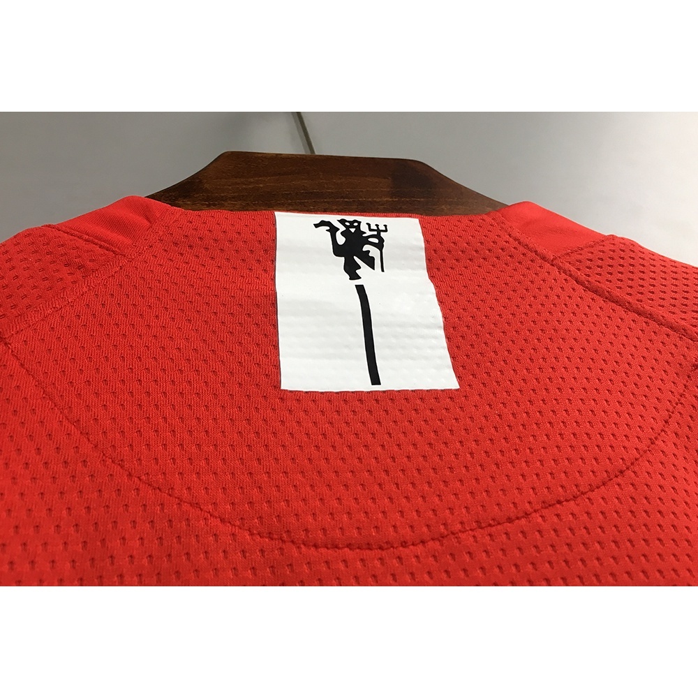 2007/2008 Manchester United Retro Home Long sleeved Soccer Jersey