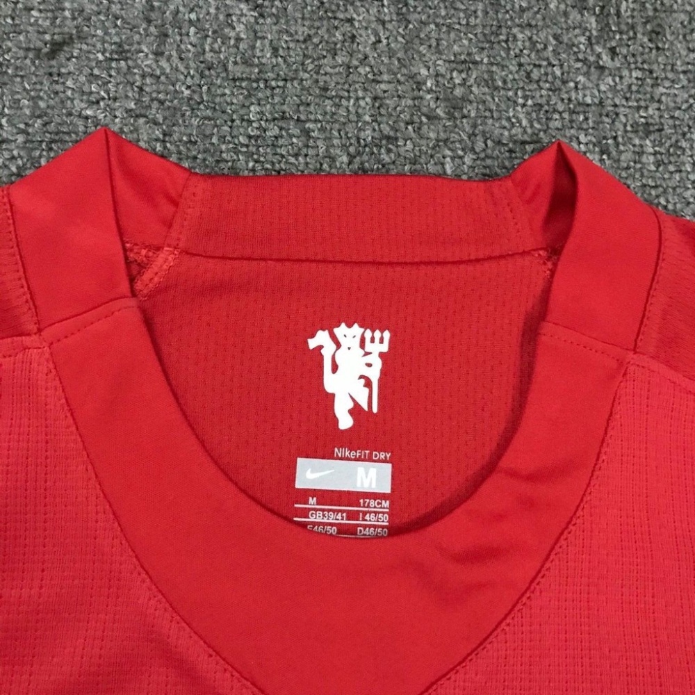 2007/2008 Manchester United Retro Home Long sleeved Soccer Jersey