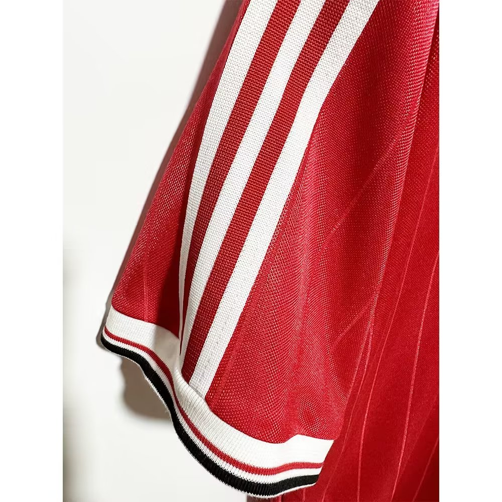 1983 Manchester United Retro Home Long Sleeved Soccer Jersey