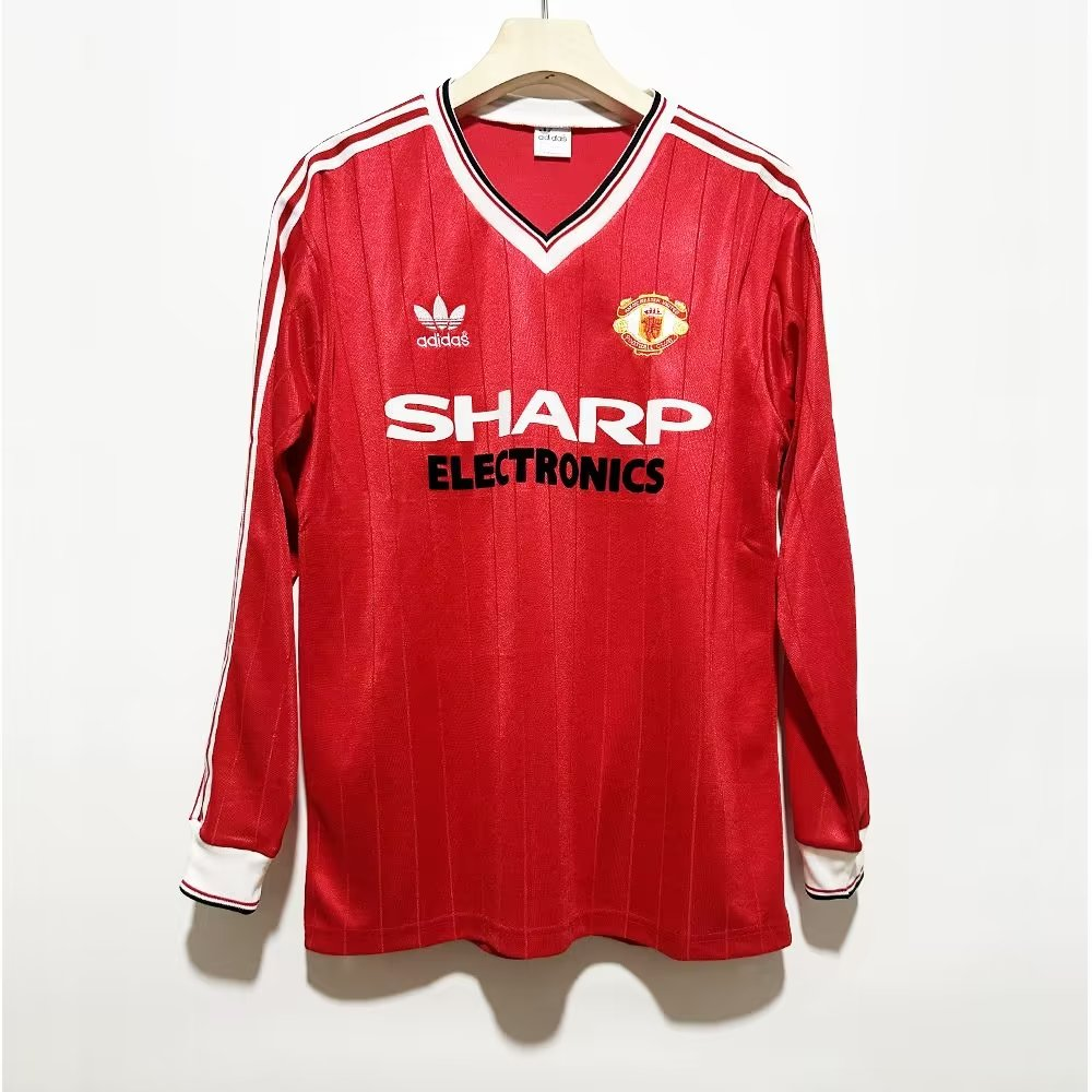 1982/1983 Manchester United Retro Away Long Sleeved Soccer Jersey
