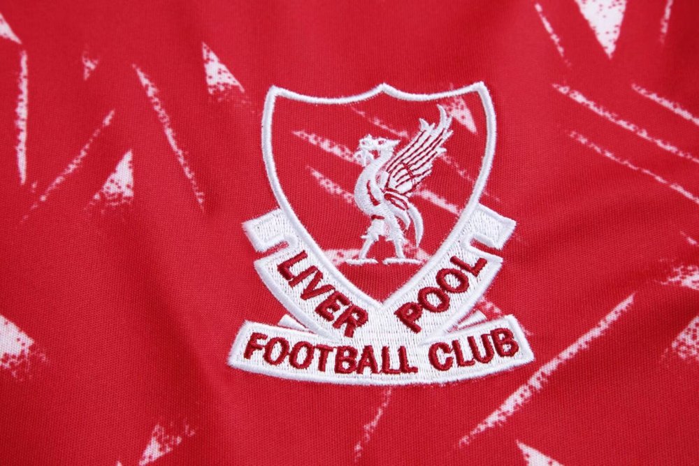 1990/1991 Liverpool Retro Home Soccer Jersey