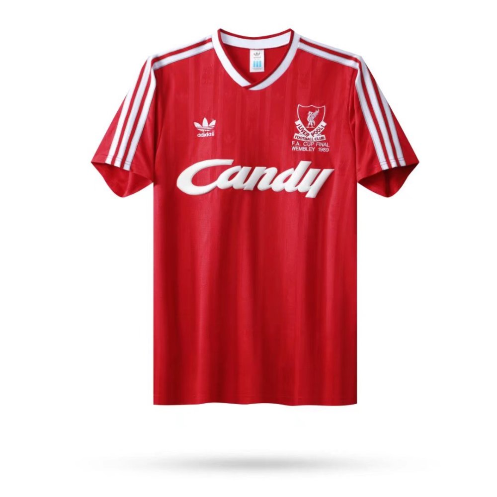 1988/1989 Liverpool Retro Home Soccer Jersey
