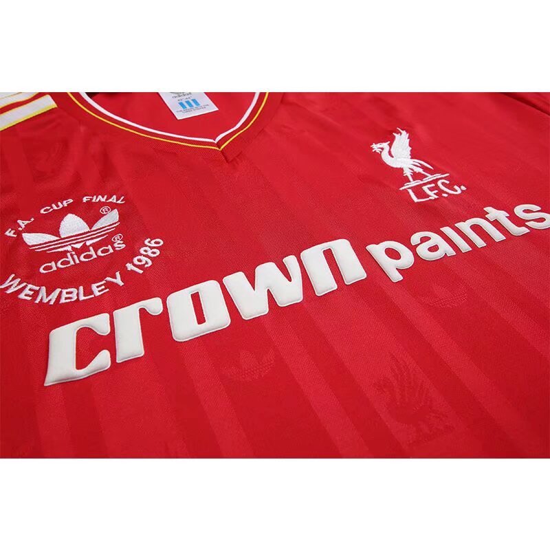 1985/1986 Liverpool Retro Home Soccer Jersey