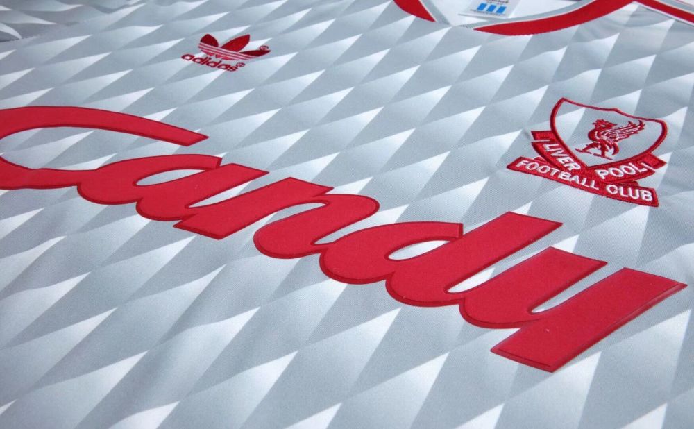 1990/1991 Liverpool Retro Away Long Sleeved Soccer Jersey