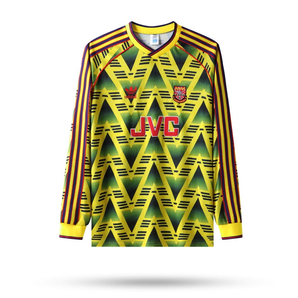 1991/1993 Arsenal Retro Away Long Sleeved Soccer Jersey