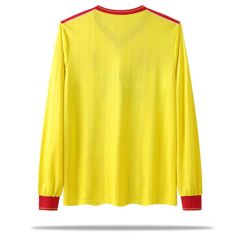 1985/1986 Liverpool Retro yellow Soccer Jersey