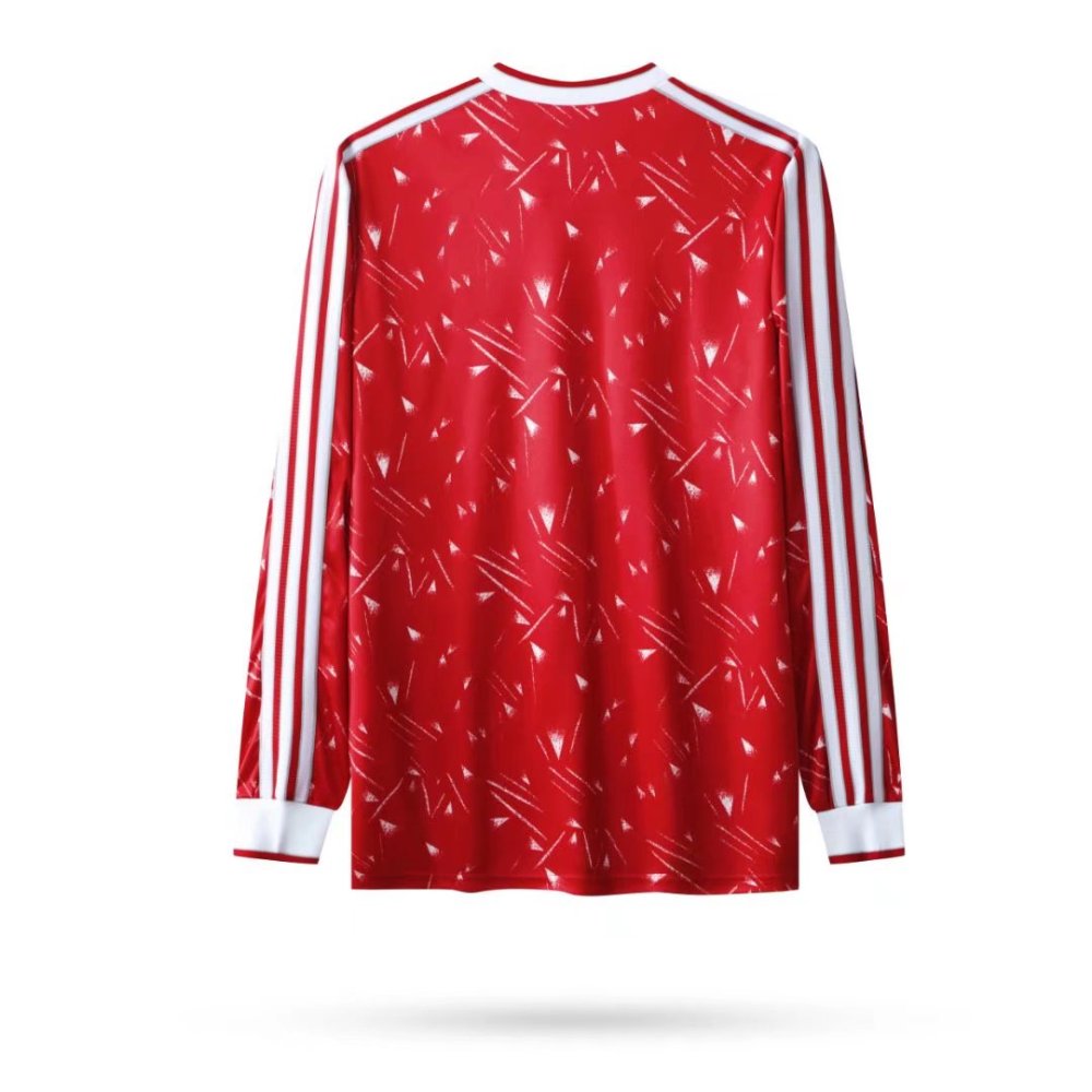 1990/1991 Liverpool Retro Home Long Sleeved Soccer Jersey