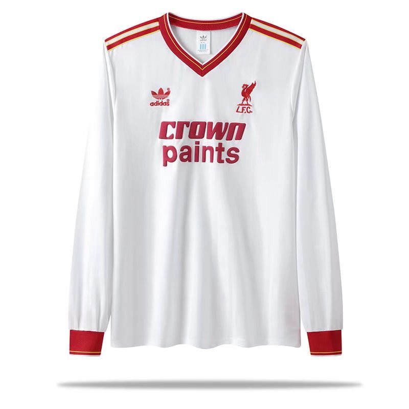 1985/1987 Liverpool Retro Away Long Sleeved Soccer Jersey