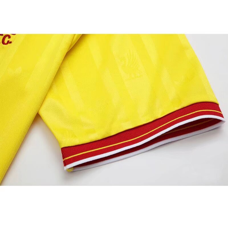 1985/1986 Liverpool Retro yellow Soccer Jersey