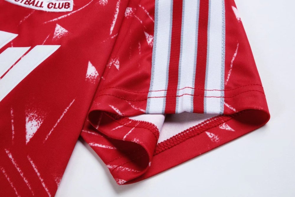1990/1991 Liverpool Retro Home Soccer Jersey