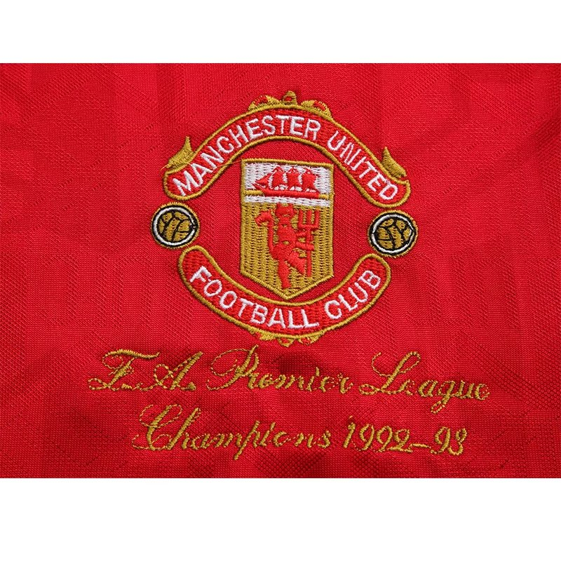 1992/1993 Manchester United Retro Home Long Sleeved Soccer Jersey