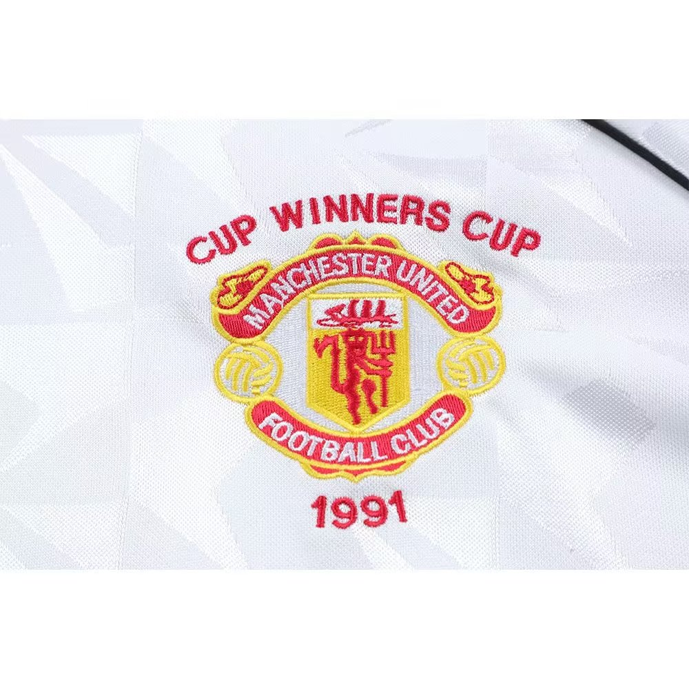 1991 Manchester United Retro Away Long Sleeved Soccer Jersey