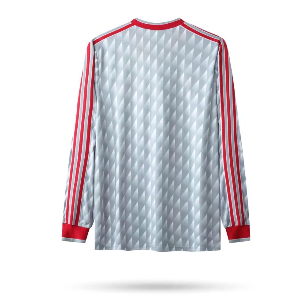 1990/1991 Liverpool Retro Away Long Sleeved Soccer Jersey