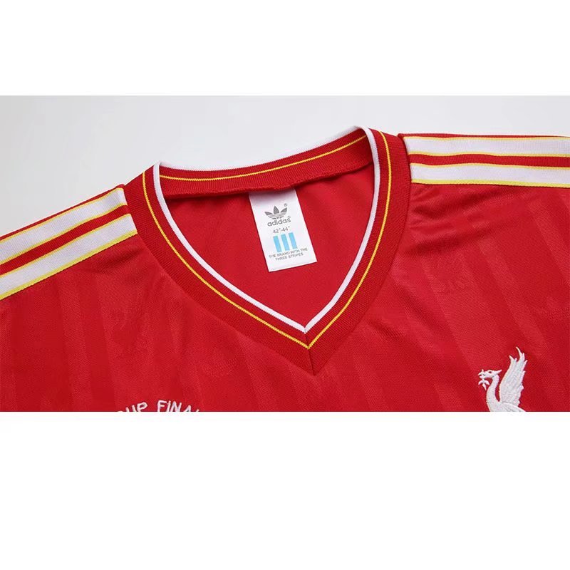 1985/1986 Liverpool Retro Home Soccer Jersey
