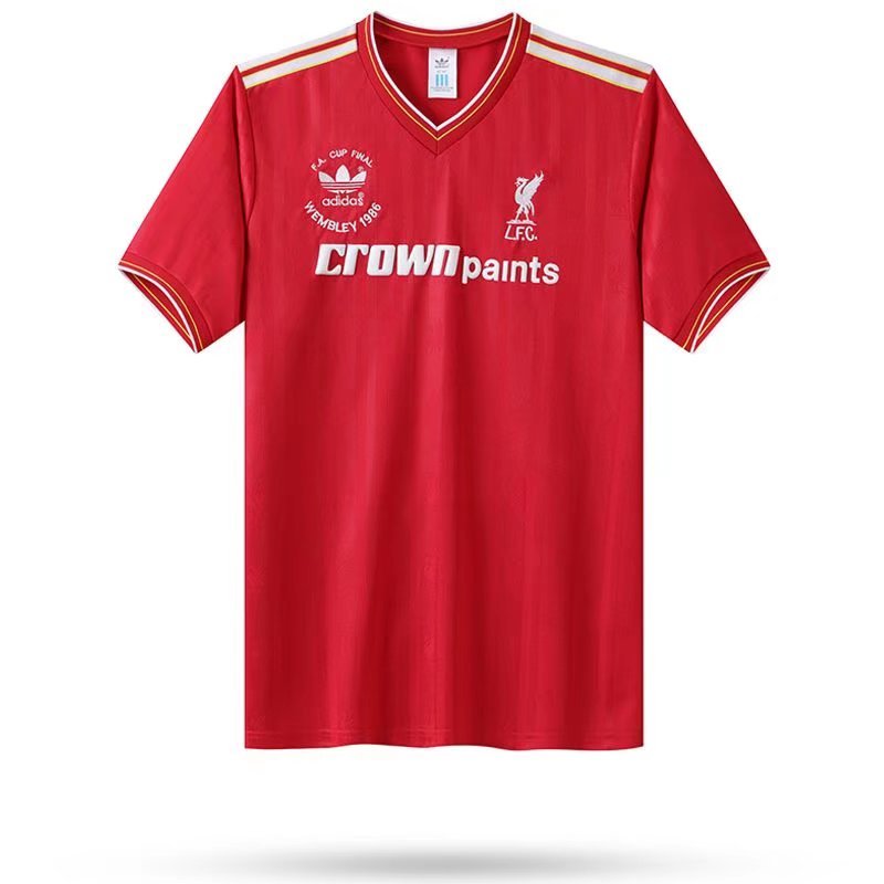 1985/1986 Liverpool Retro Home Soccer Jersey