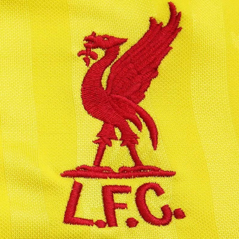 1985/1986 Liverpool Retro yellow Soccer Jersey