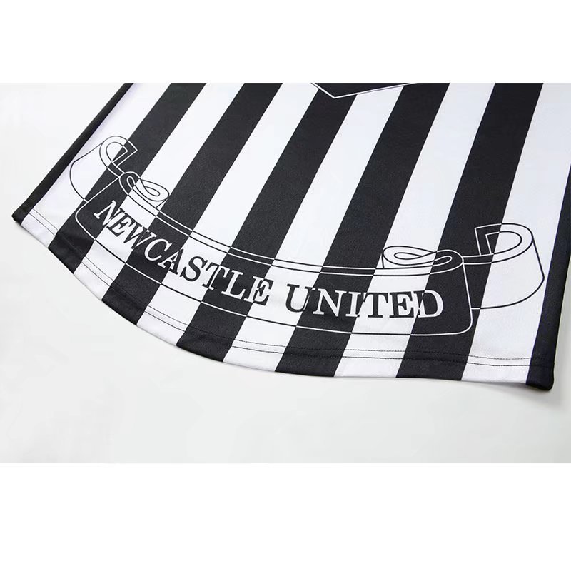 1997/1999 Newcastle United Jersey Retro Home Long Sleeved Soccer Jersey