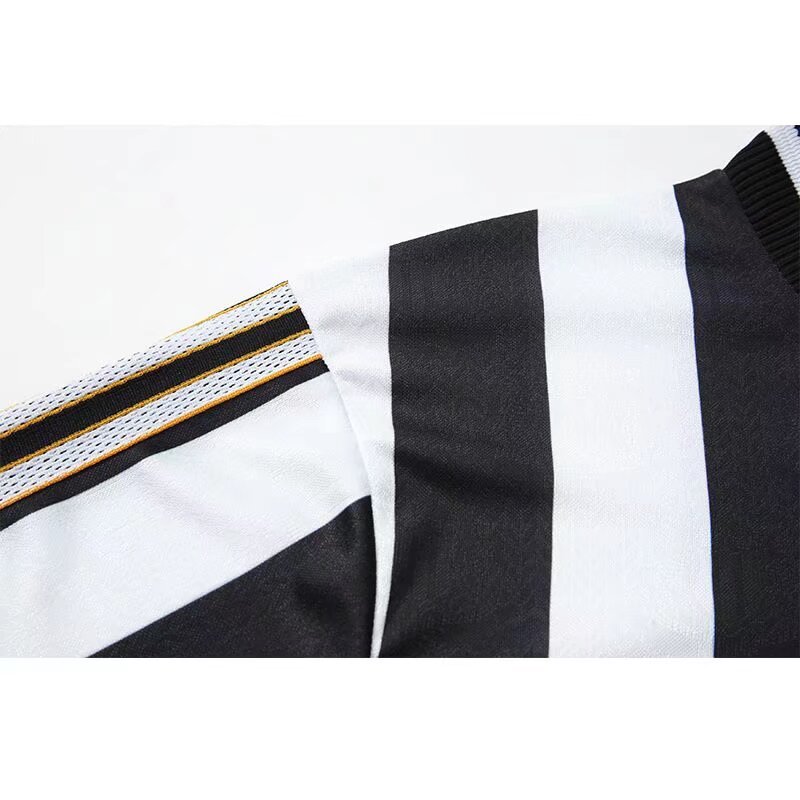 1997/1999 Newcastle United Jersey Retro Home Long Sleeved Soccer Jersey
