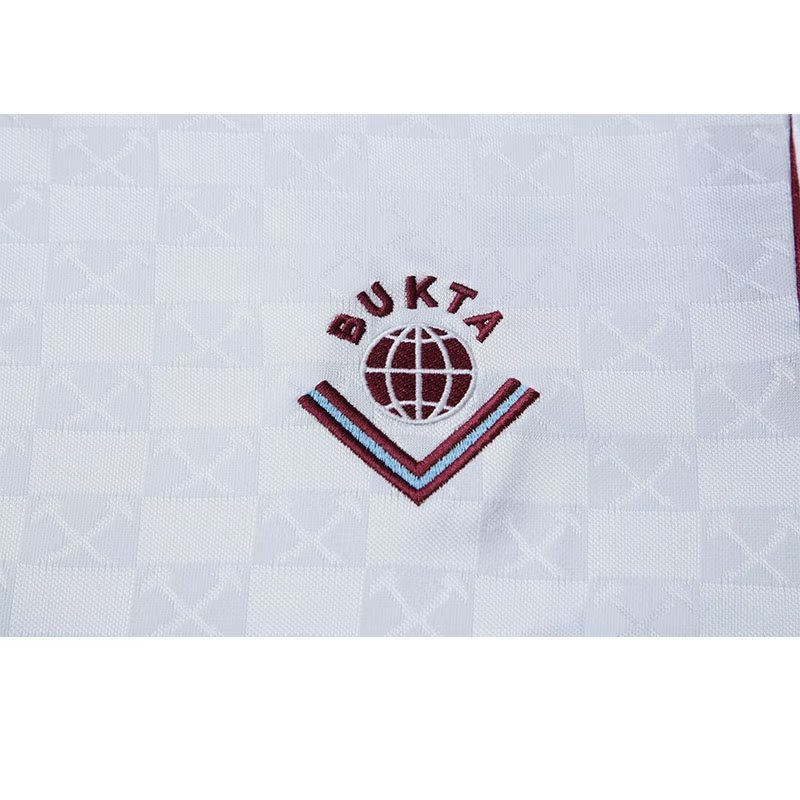 1989/1990 West Ham United Retro Away Long Sleeved Soccer Jersey