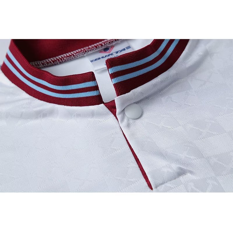 1989/1990 West Ham United Retro Away Long Sleeved Soccer Jersey